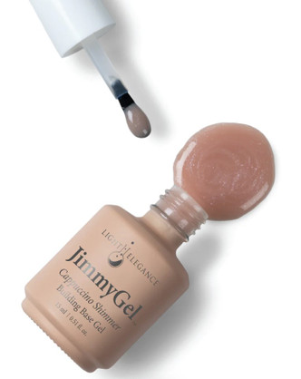 Light Elegance Cappuccino Shimmer JimmyGel Soak-Off Building Base - 15 mL