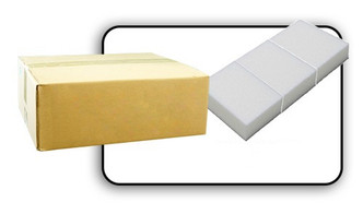 Mini Buffer - Salon Professional - White/White (80/80 Grit) - 1500pcs