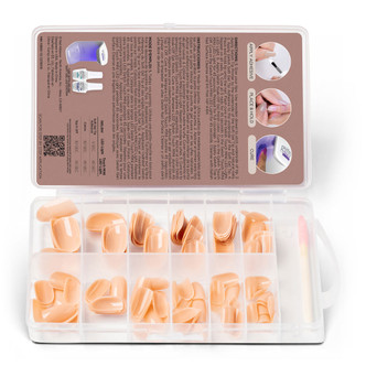 Gelish Soft Gel Tips Nude Short Round - 120 CT