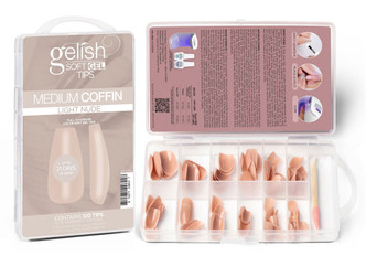Gelish Soft Gel Tips Nude - 120 CT
