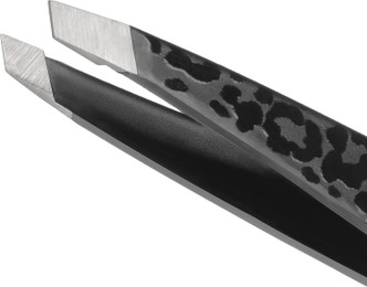 Tweezerman Black Leopard Mini Slant Tweezer
