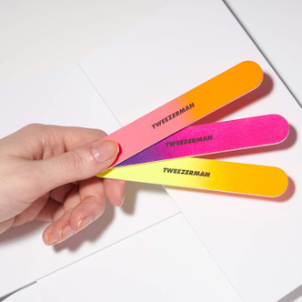 Tweezerman Neon Hot Nail Files 3 Pack
