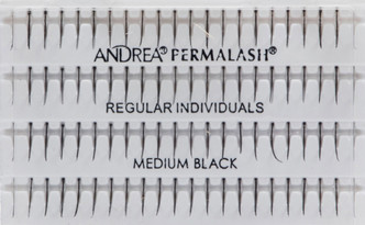 Andrea Permalash Individual Knotted Singles Medium Black