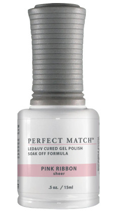LeChat Perfect Match Gel Polish  Pink Ribbon - 0.5oz. (15ml)