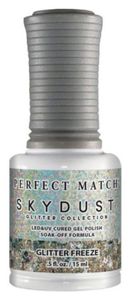 LeChat Perfect Match Sky Dust Glitter Gel Polish Glitter Freeze - 5 oz