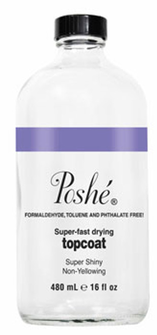 Poshe Super Fast Drying Top Coat - 16 fl oz