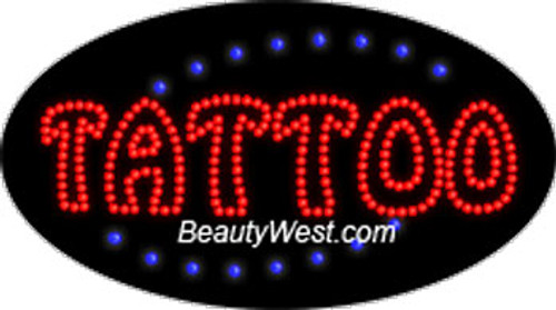 Electric Flashing & Chasing LED Sign: Tattoo_1