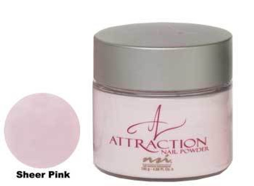 NSI Attraction Nail Powder - Sheer Pink - 4.58oz