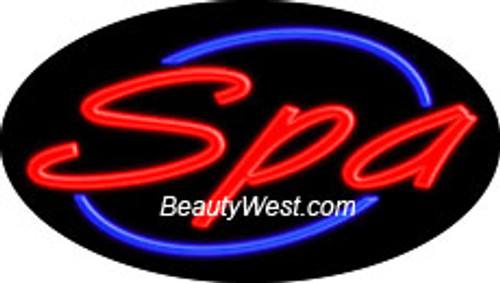 Neon Flashing Sign Spa