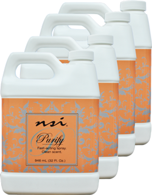 NSI Purify (Citrus Scent) Antiseptic Spray 946.3 ml (32 Fl. Oz.) - 4 pack