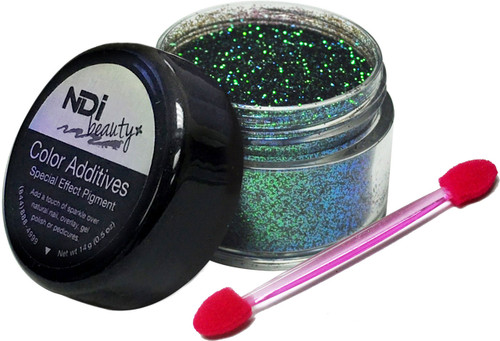 NDI beauty Iridescent Glitter Dragon Scale Jade - .5oz