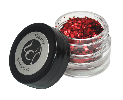 LeChat LuminEscence Hologram Glitter Color: Fire Hex (MHGR5)