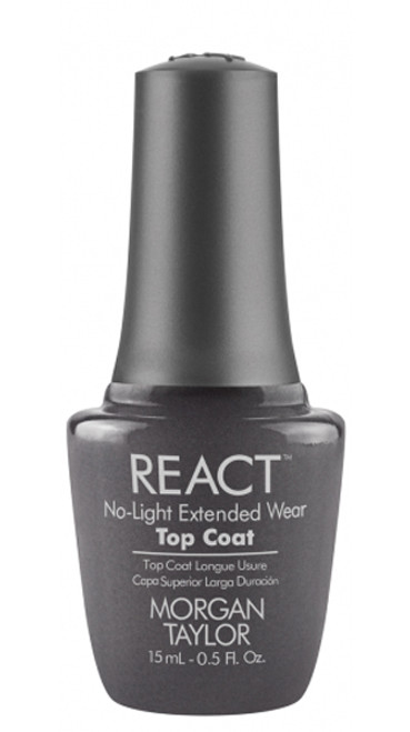 Morgan Taylor React No-Light Extended Wear Top Coat - .5oz