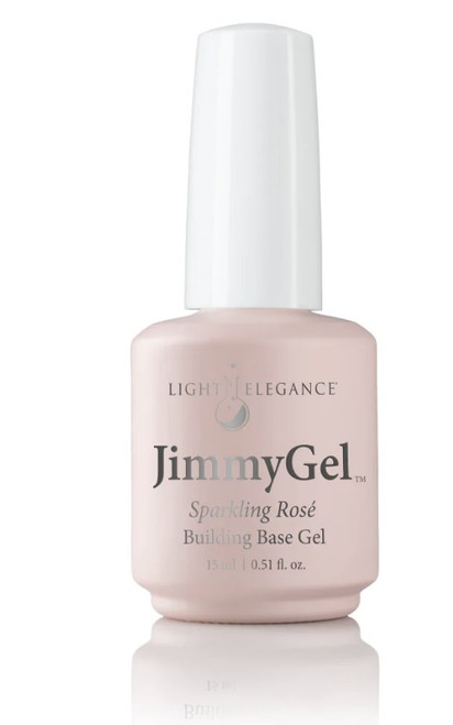 Light Elegance Sparkling Ros?? JimmyGel Soak-Off Building Base - 15 mL