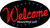 Electric Flashing & Chasing LED Sign: Welcome
