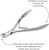 Tweezerman Rockhard Cuticle Nipper - 1/2" Jaw