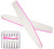 Berkeley Jumbo Taper White Nail File - 50 Files - 80/80 grit