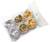 Nail Art Foil Paper Irregular Aluminum Gold Silver - 6pk