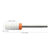 White Ceramic Large Barrel Nail Bit - 3/32" Shank - 2 Extra Coarse (Unchamfered Edge)