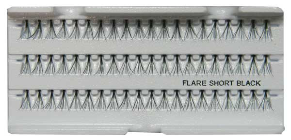 EyeLash Flare Short Black (Knotted)