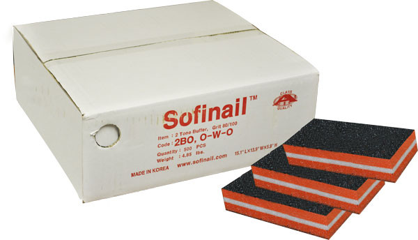 2 Way PETITE (Slim) ORANGE Buffer - 500ct/box