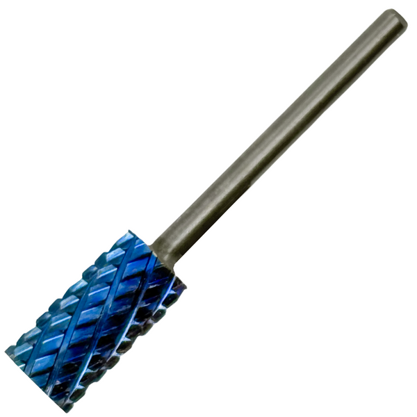 Blue Nano Coated Carbide Nail Drill Bit - 3/32" 4-EXTRA COARSE