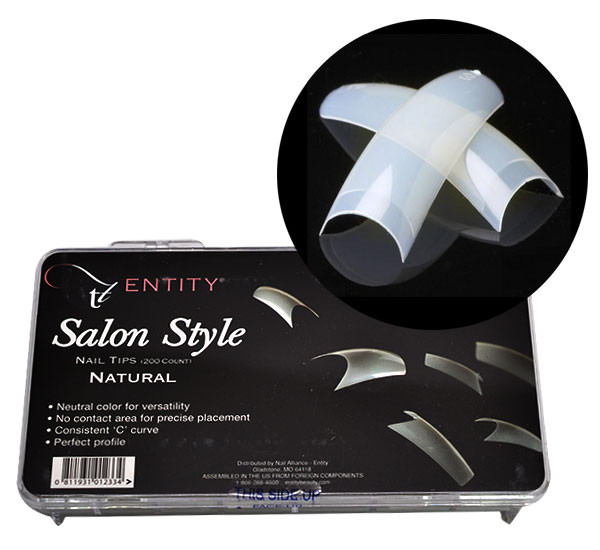Entity Salon Style Nail Tips - Natural - 200ct