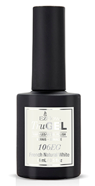EzFlow TruGel Polish French Natural White 106EG - 14 mL / 0.5 fl oz