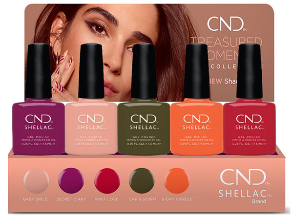 CND Shellac Gel Polish Fall 2019 Treasured Moments Collection - 5 PC***NO DISPLAY