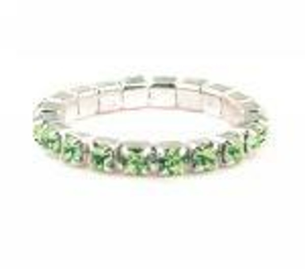 Berkeley Elastic Toe Ring Peridot {bag of 12 rings}