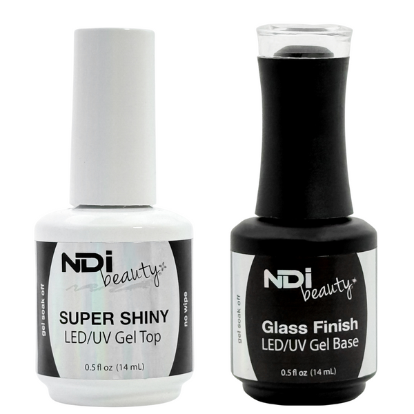 NDI beauty Super Shiny LED/UV Gel Top & Base Gel - .5 oz