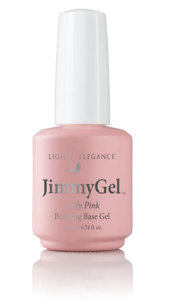 Light Elegance Lady Pink JimmyGel Soak-Off Building Base - 15 mL