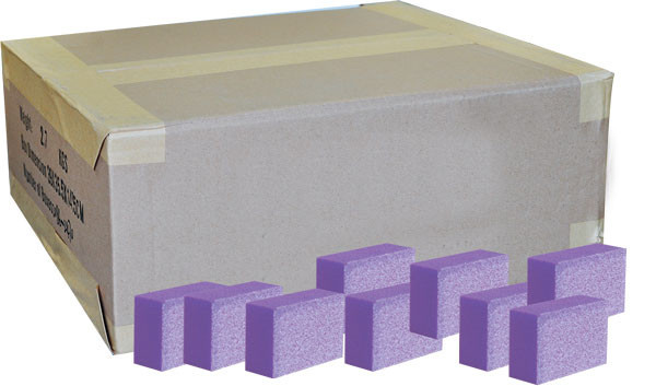 Mini Buffer - Salon Professional - Purple/White- 1500pcs