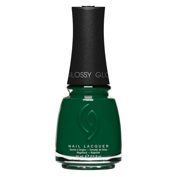 China Glaze Nail Lacquer Midnight Pine - 0.5 oz