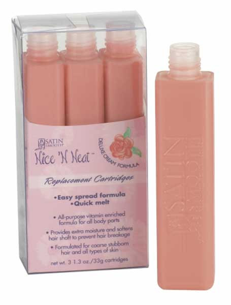 Satin Smooth Nice 'N Neat Deluxe Cream Medium Replacement Cartridges - 3pk