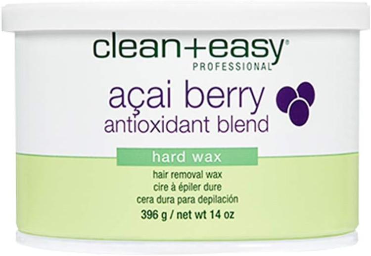 Clean + Easy Acai Berry Full Body Hard Wax - 14oz