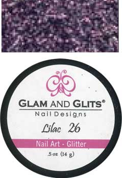Glam & Glits Nail Art Glitter: Lilac - 1/2oz