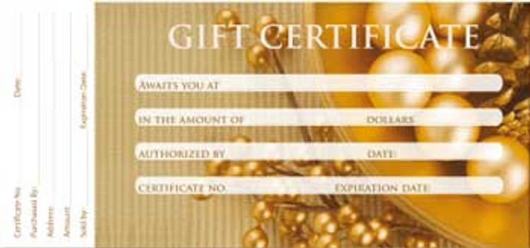 Gift Certificate - 50ct / Design PEARL (GC106)