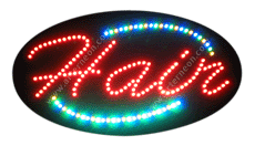 Animation & Flashing LED Sign - Hair