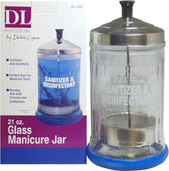 DL Pro Glass Manicure Jar  21 oz