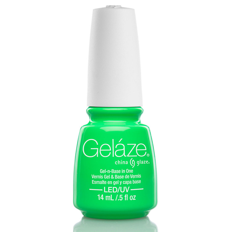 Gelaze Gel-n-Base Gel Polish In the Lime Light - .5 fl oz