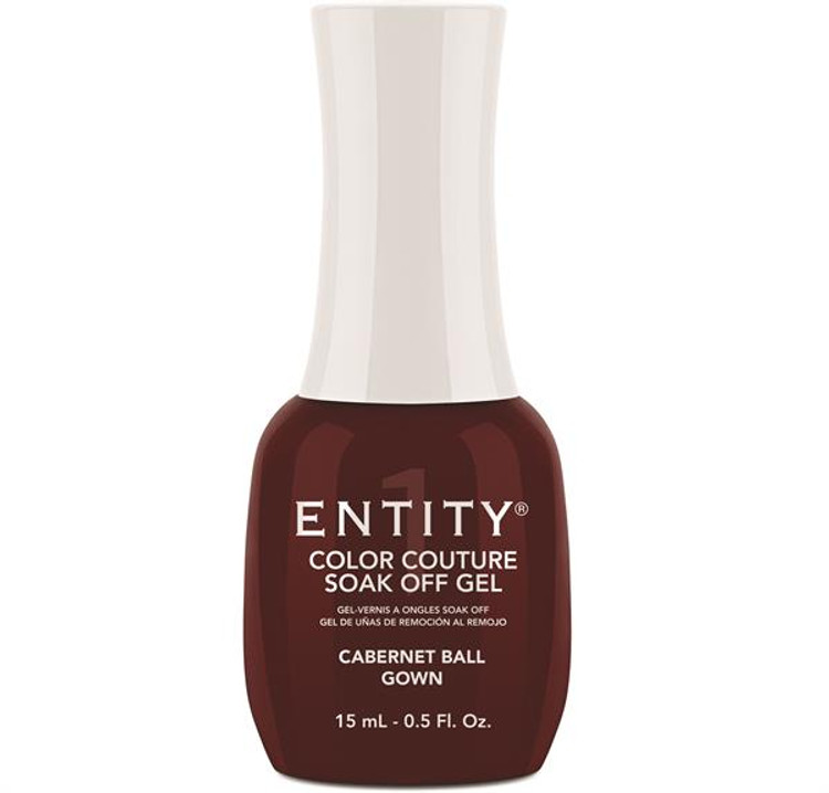 Entity Color Couture Soak Off Gel CABERNET BALL GOWN - 15 mL / .5 fl oz