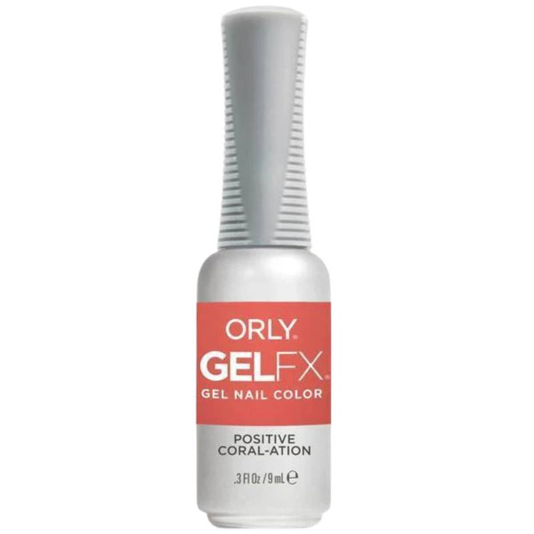 Orly Gel FX Soak-Off Gel Positive Coral-ation - Light Coral Creme - .3 fl oz / 9 ml
