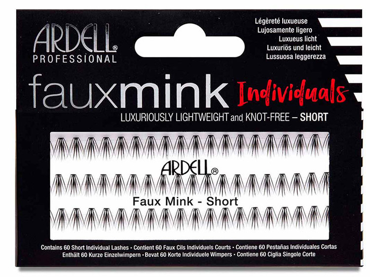 Ardell Fauxmink Luxuriously Lightweight with Knot-Free Invisiband Individuals - Short Black
