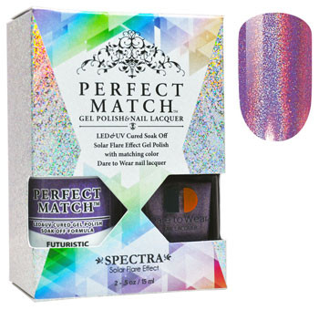 LeChat Perfect Match Spectra Gel Polish + Nail Lacquer Futuristic - 5oz