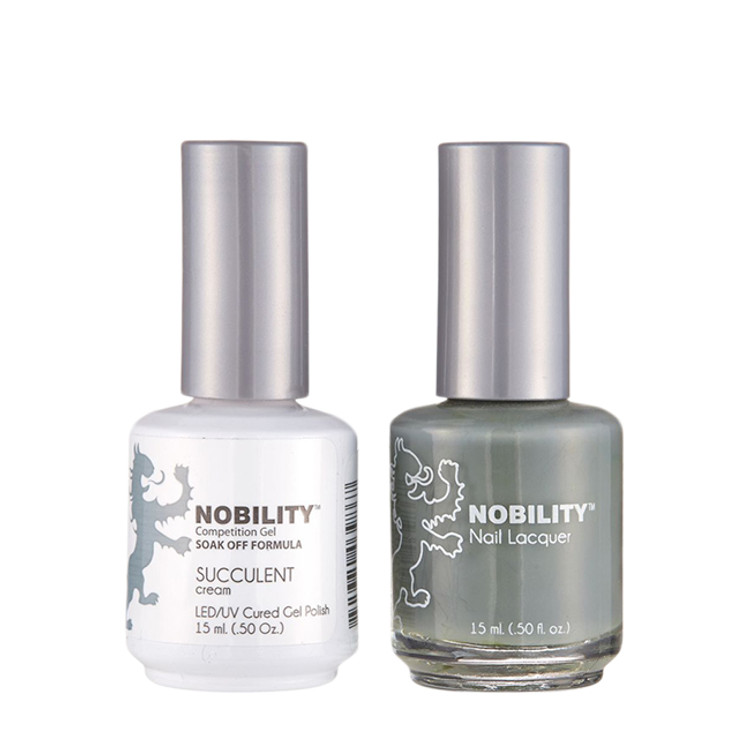 LeChat Nobility Gel Polish & Nail Lacquer Duo Set Succulent - .5 oz / 15 ml