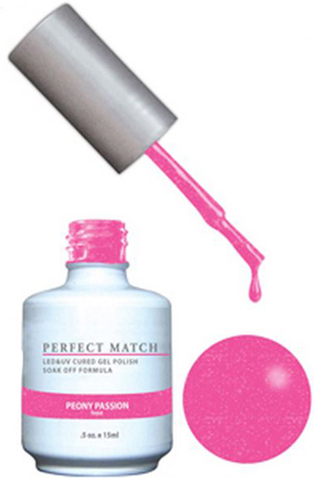 LeChat Perfect Match Gel Polish & Nail Lacquer Peony Passion - .5oz