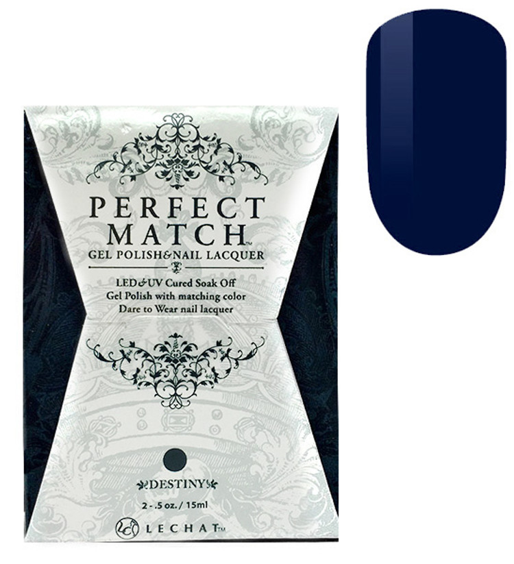 LeChat Perfect Match Gel Polish & Nail Lacquer Destiny - .5oz