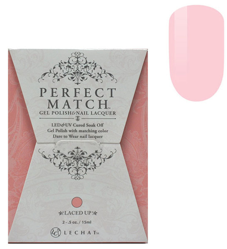 LeChat Perfect Match Gel Polish & Nail Lacquer Laced Up - .5oz