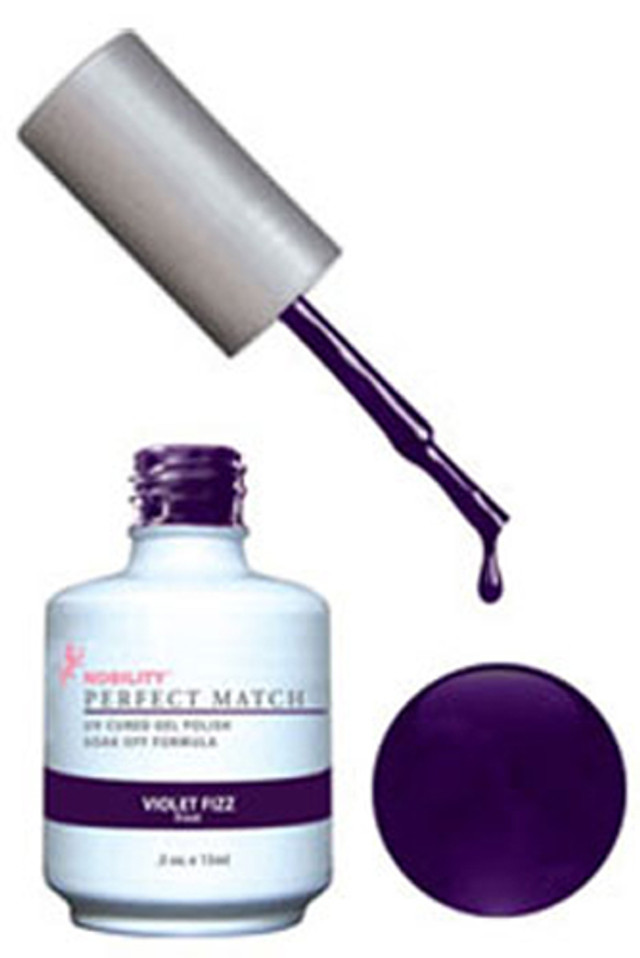 LeChat Perfect Match Gel Polish & Nail Lacquer Violet Fizz - .5oz